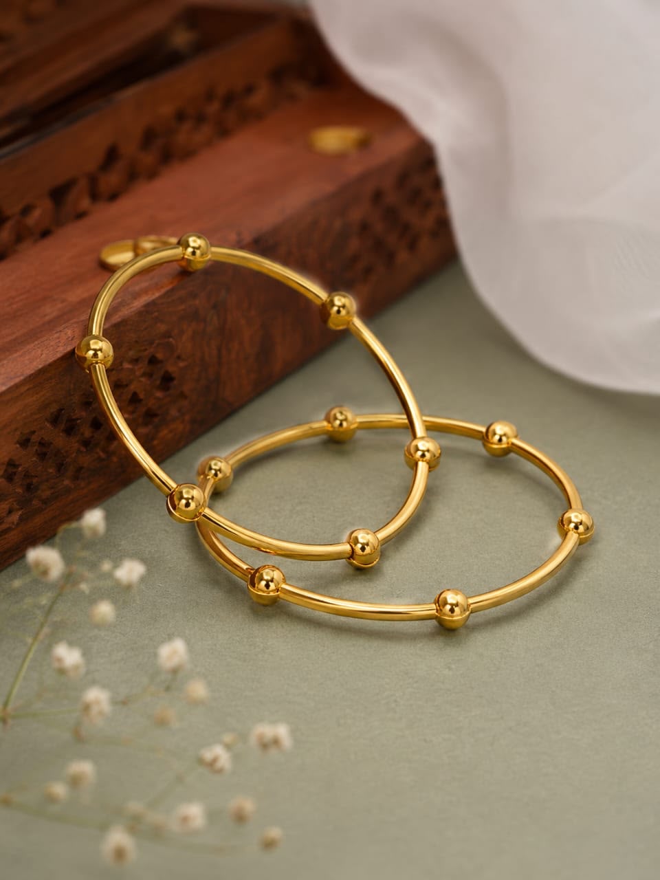 Pearl Dot Bangles