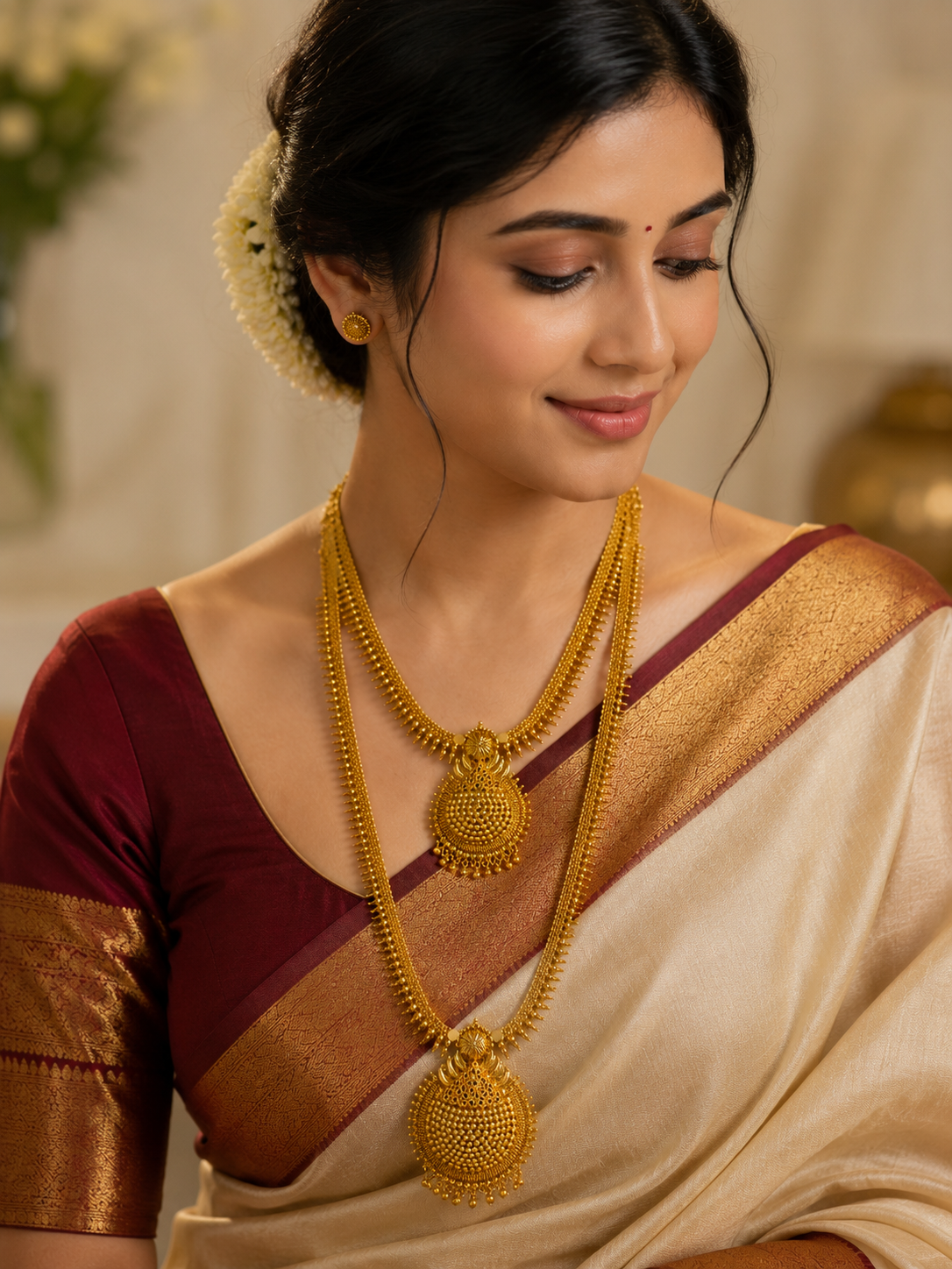 Combo Haram & Necklace Set