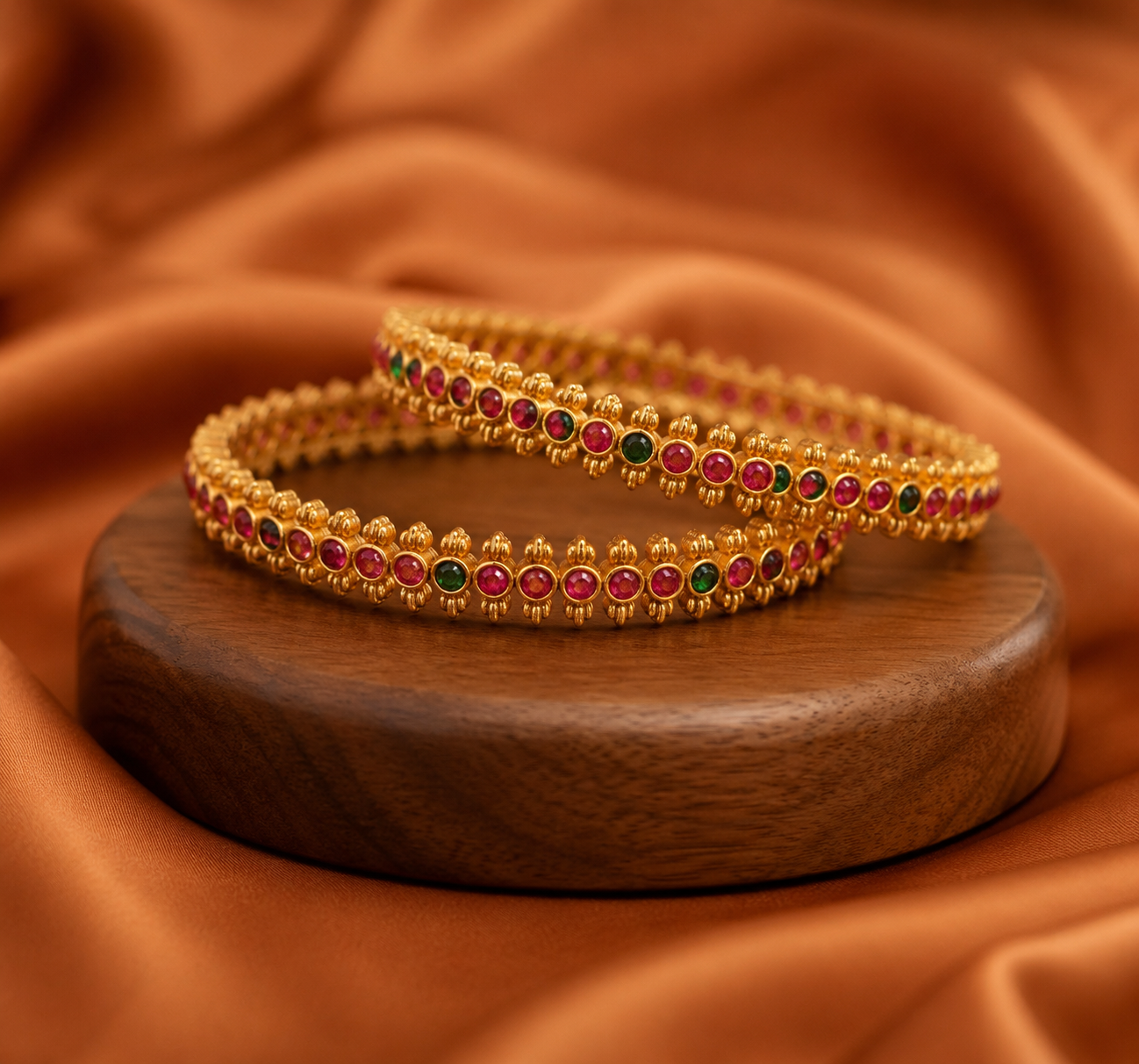 Ruby Bloom Bangles