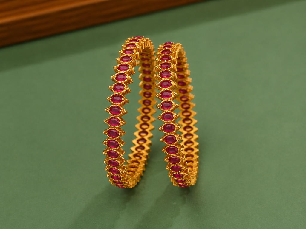 Ruby Radiance Bangles