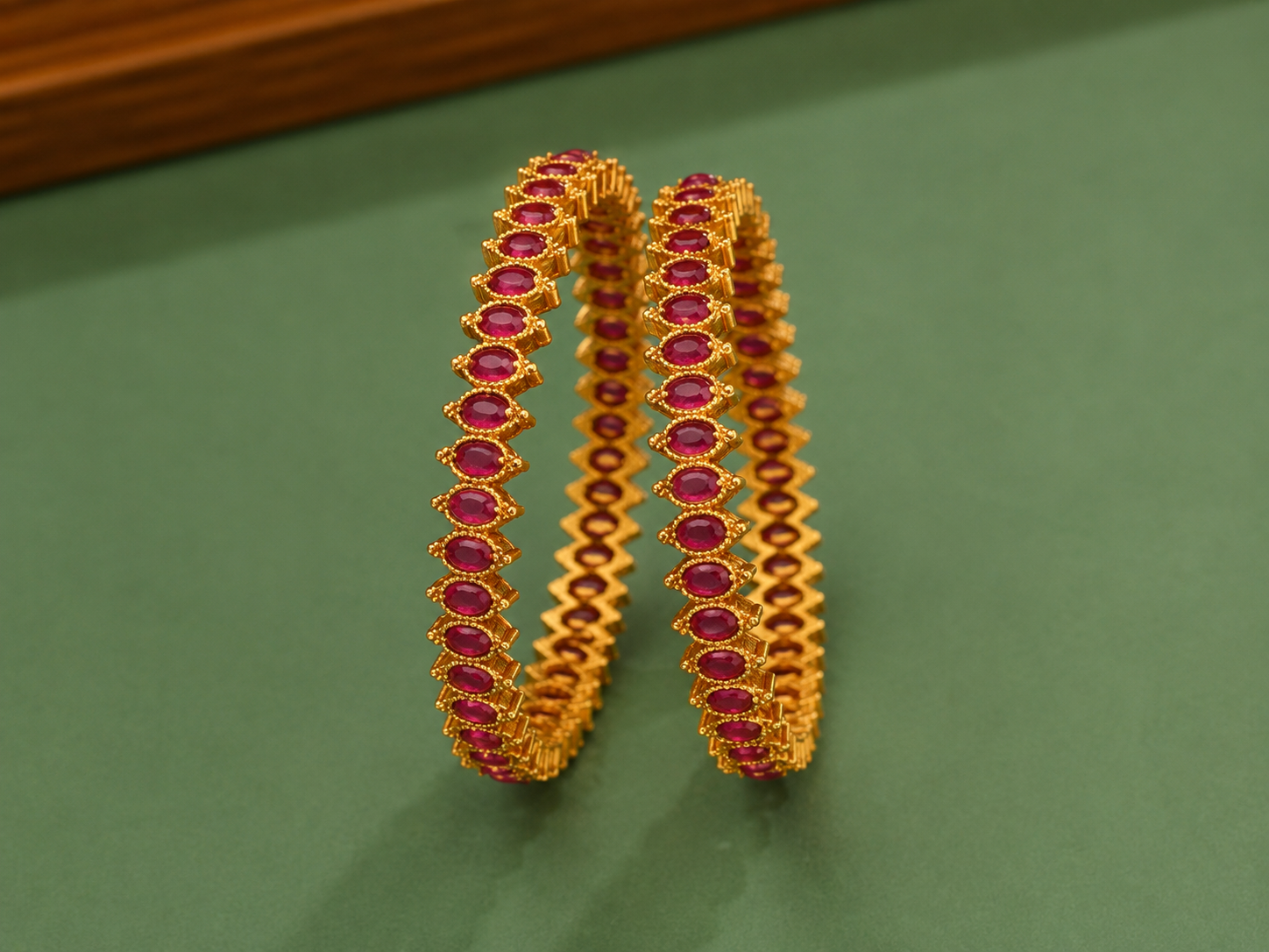 Ruby Radiance Bangles