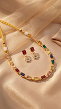 Multicolour crystal Necklace set