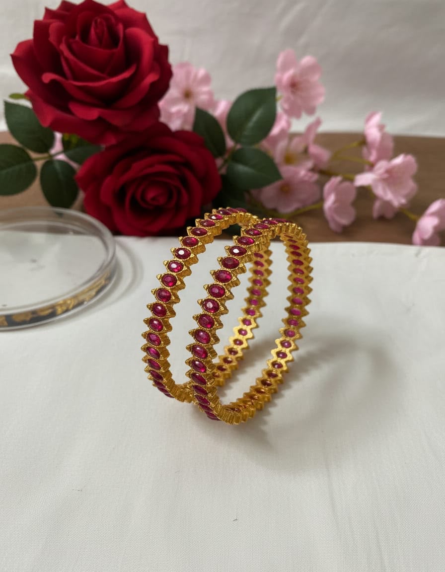Ruby Radiance Bangles